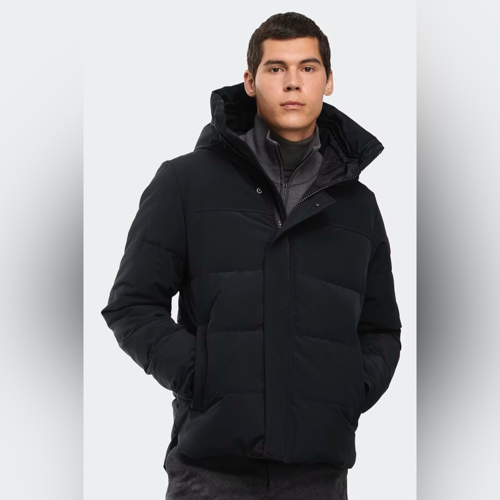 Canada Goose MacMillan Black Parka Jacket, EUC